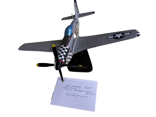 ES 221:  PS -51 D Mustang  Airplane  Scale 1/32 Big Beautiful Doll   14 1/2 Wing