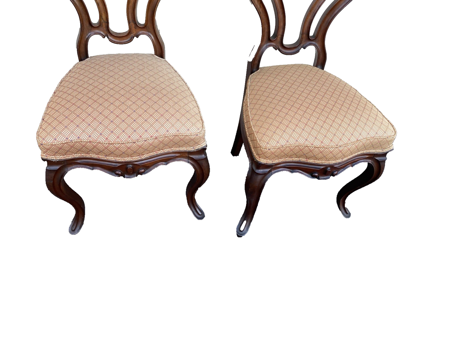 66456 Pair Antique Victorian Side Chair s