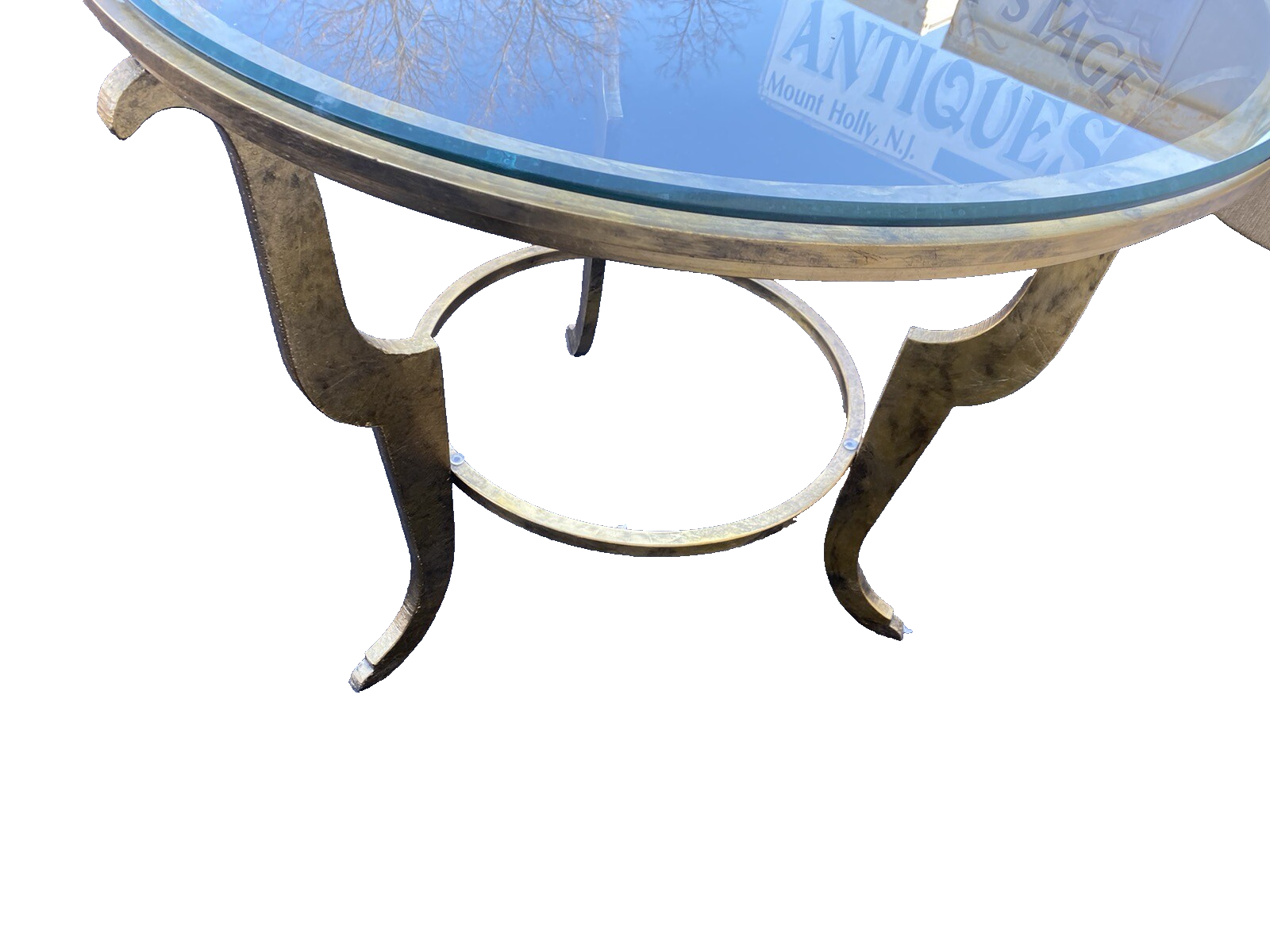 65157 Quality Decorator Glass Top Lamp Table Stand