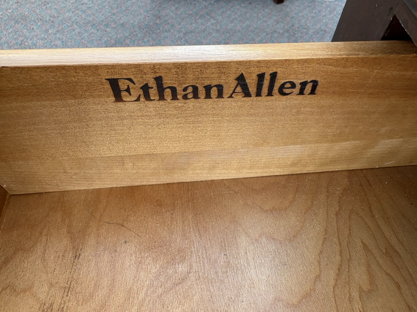 66716 Ethan Allen Mahogany Low Boy Dresser Chest