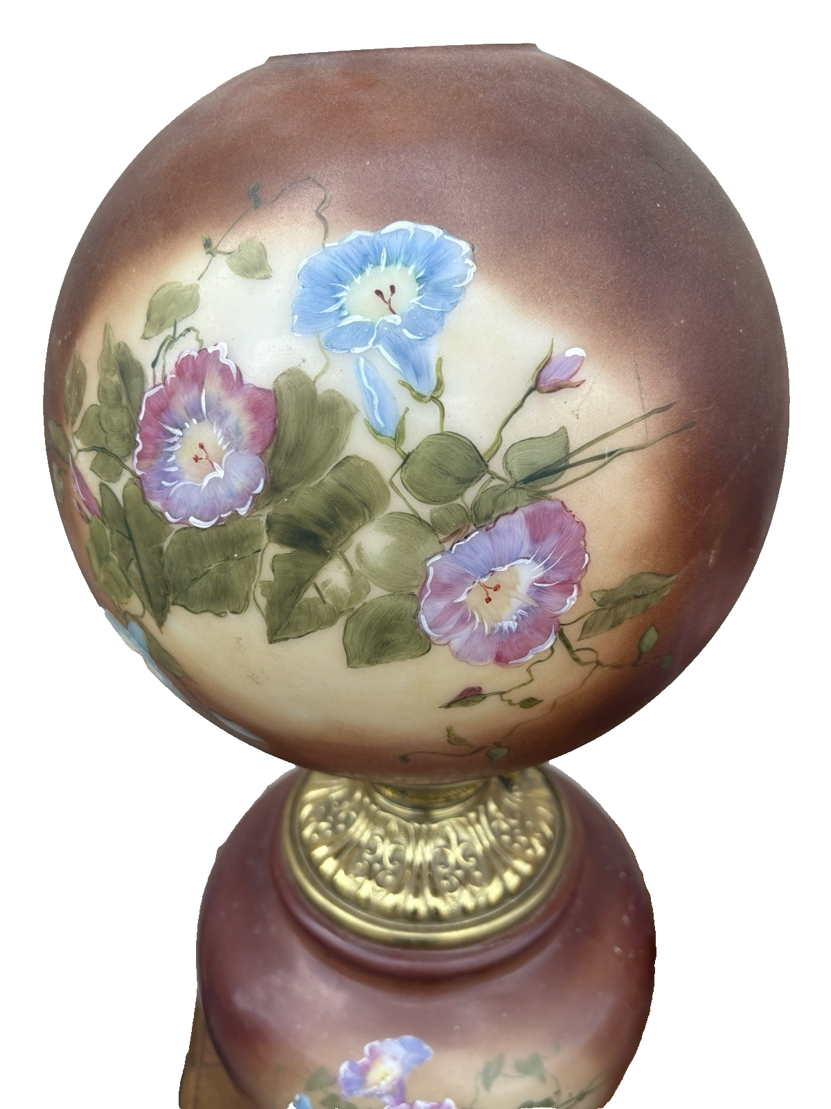 66592   Antique Gone with The Wind Electrified Oil Lamp