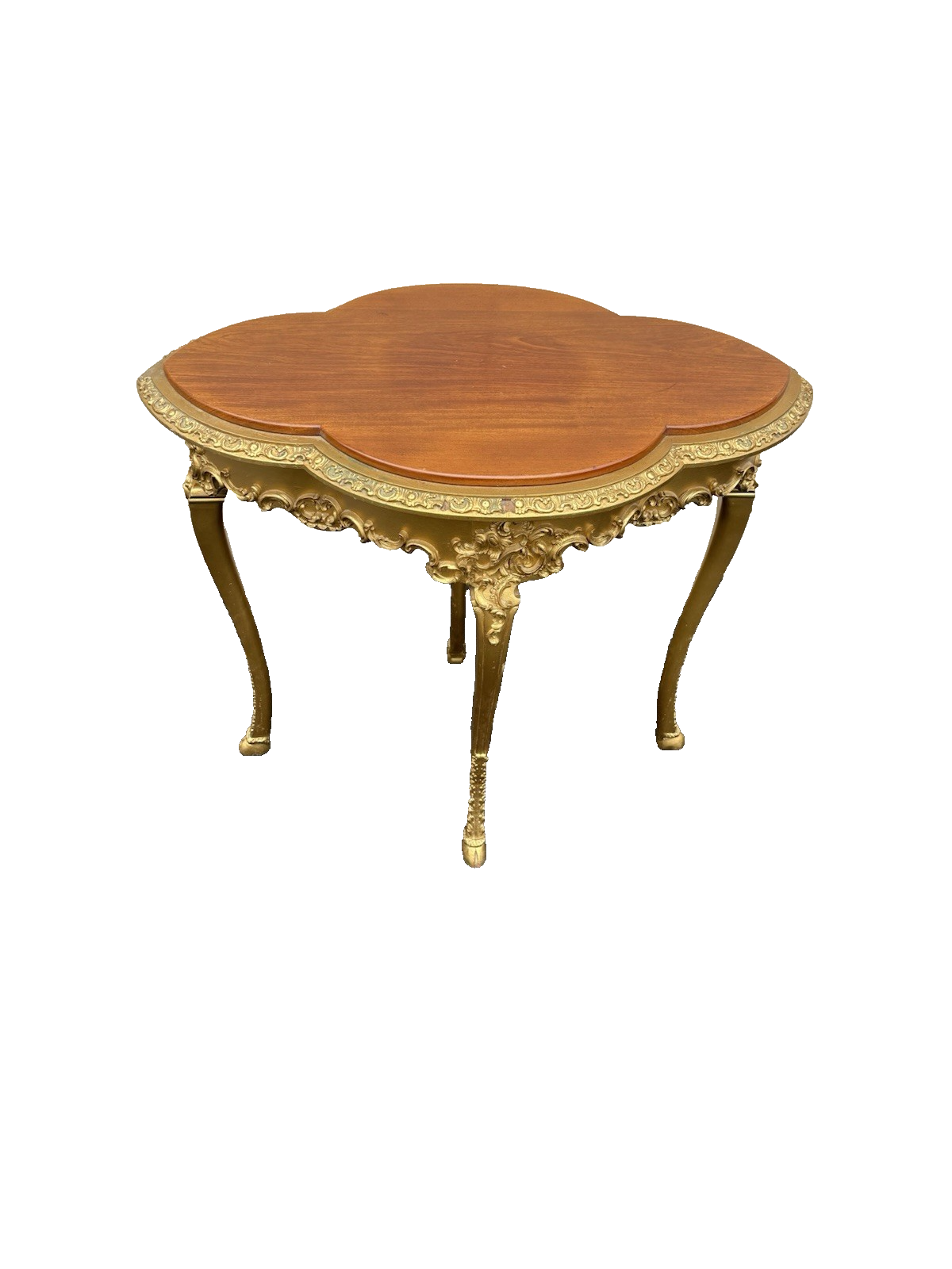 66820   Antique Mahogany Hand Carved Lamp Table Stand