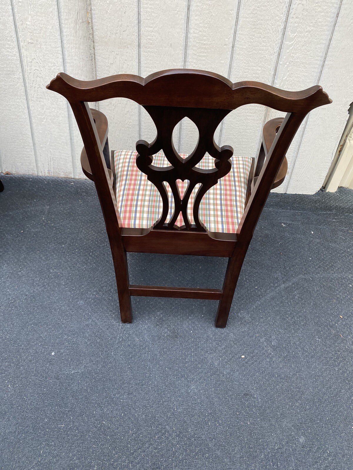 63155 Set of 6 Solid Mahogany Dining Chairs Chair s