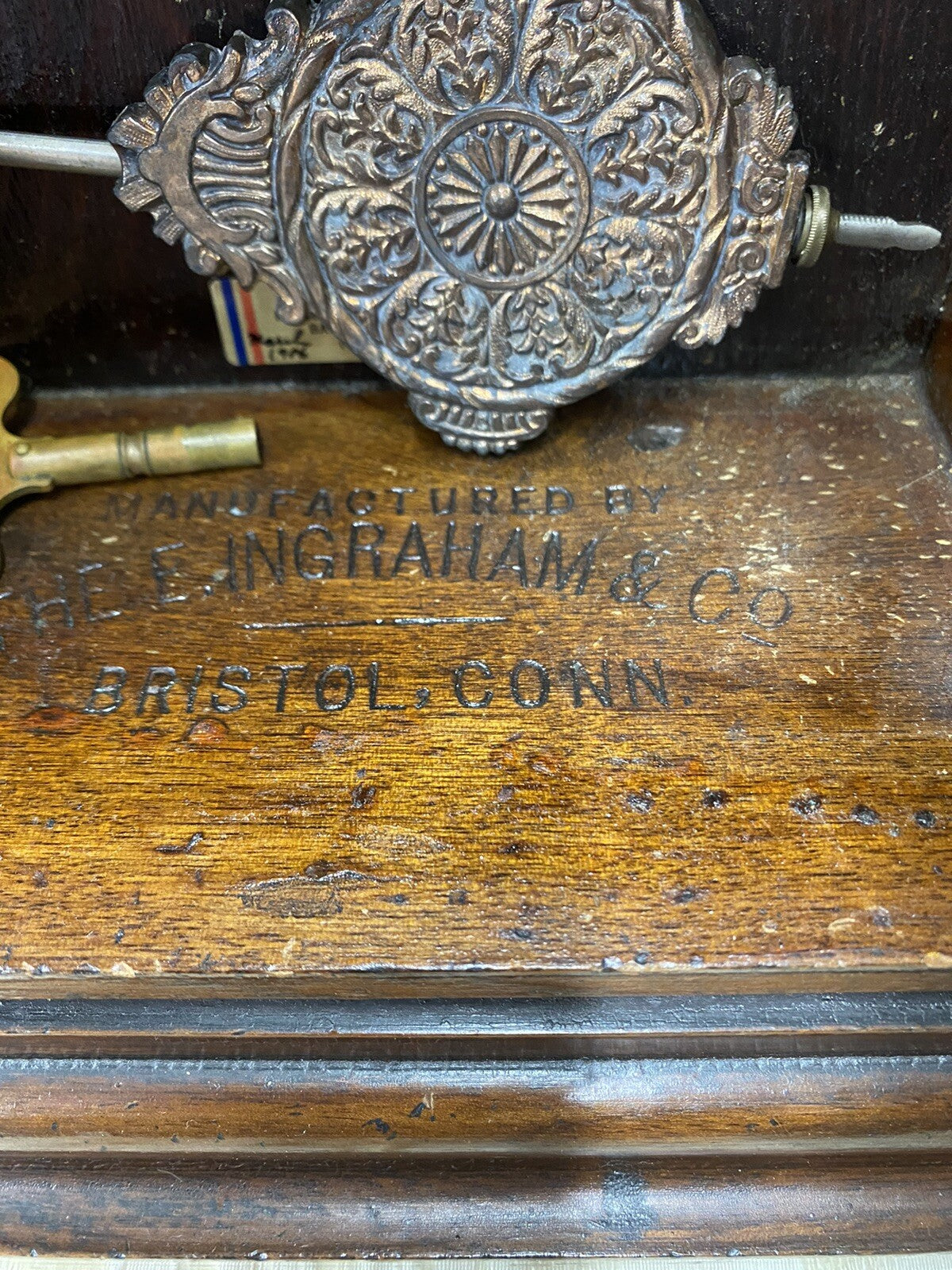 65757 Antique Ingraham  Victorian Mantle Clock