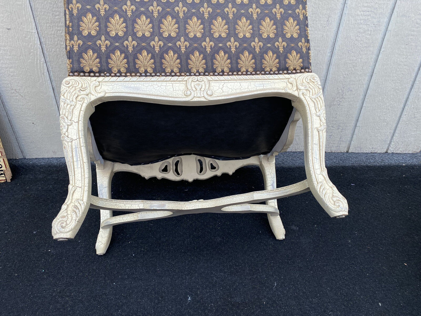 61185  Pair Romantic Shabby Armchair Chair s