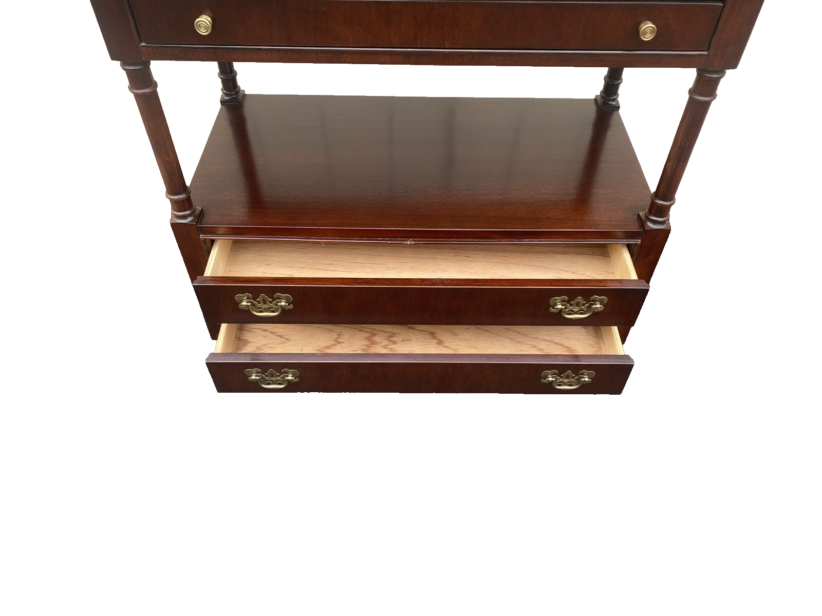 65303 BERNHARDT Mahogany Dropside Server Sideboard Cabinet