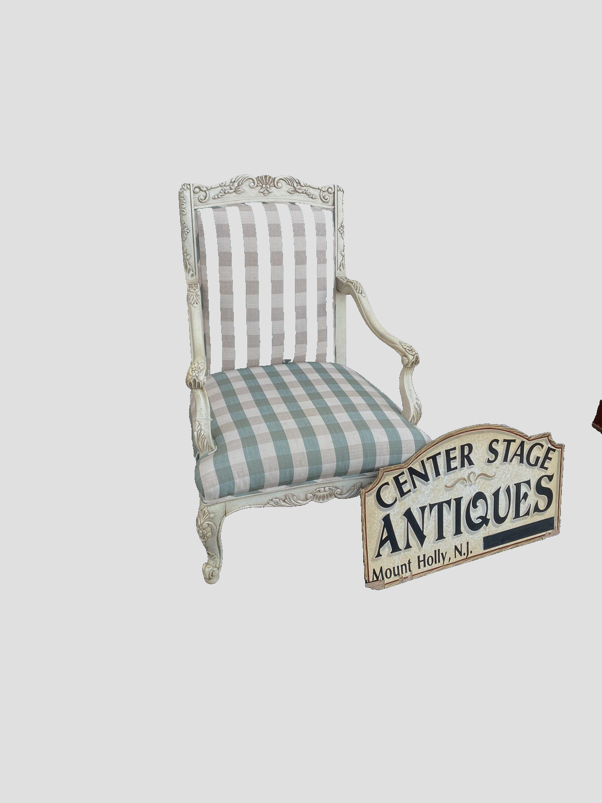 66231   Decorator Throne Armchair Chair Original  Factory Finish