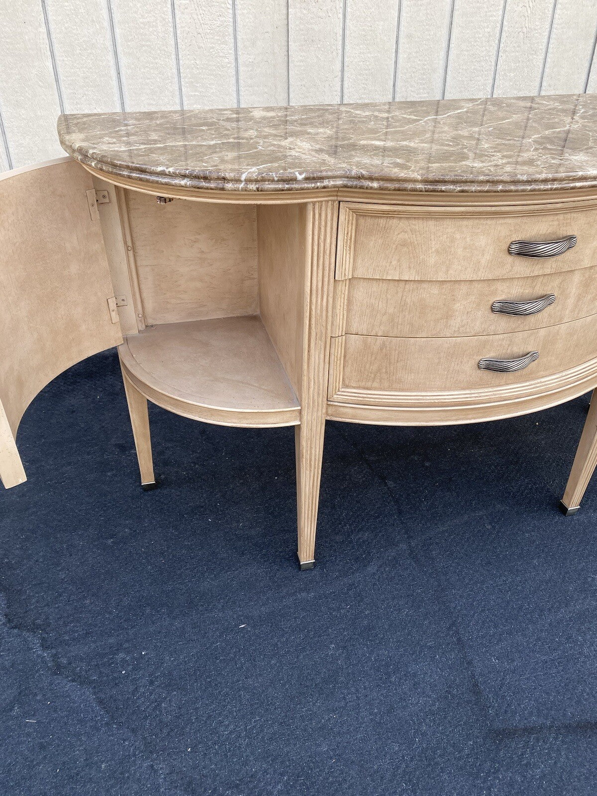 64646   Bernhardt Marble Top Server Sideboard Buffet