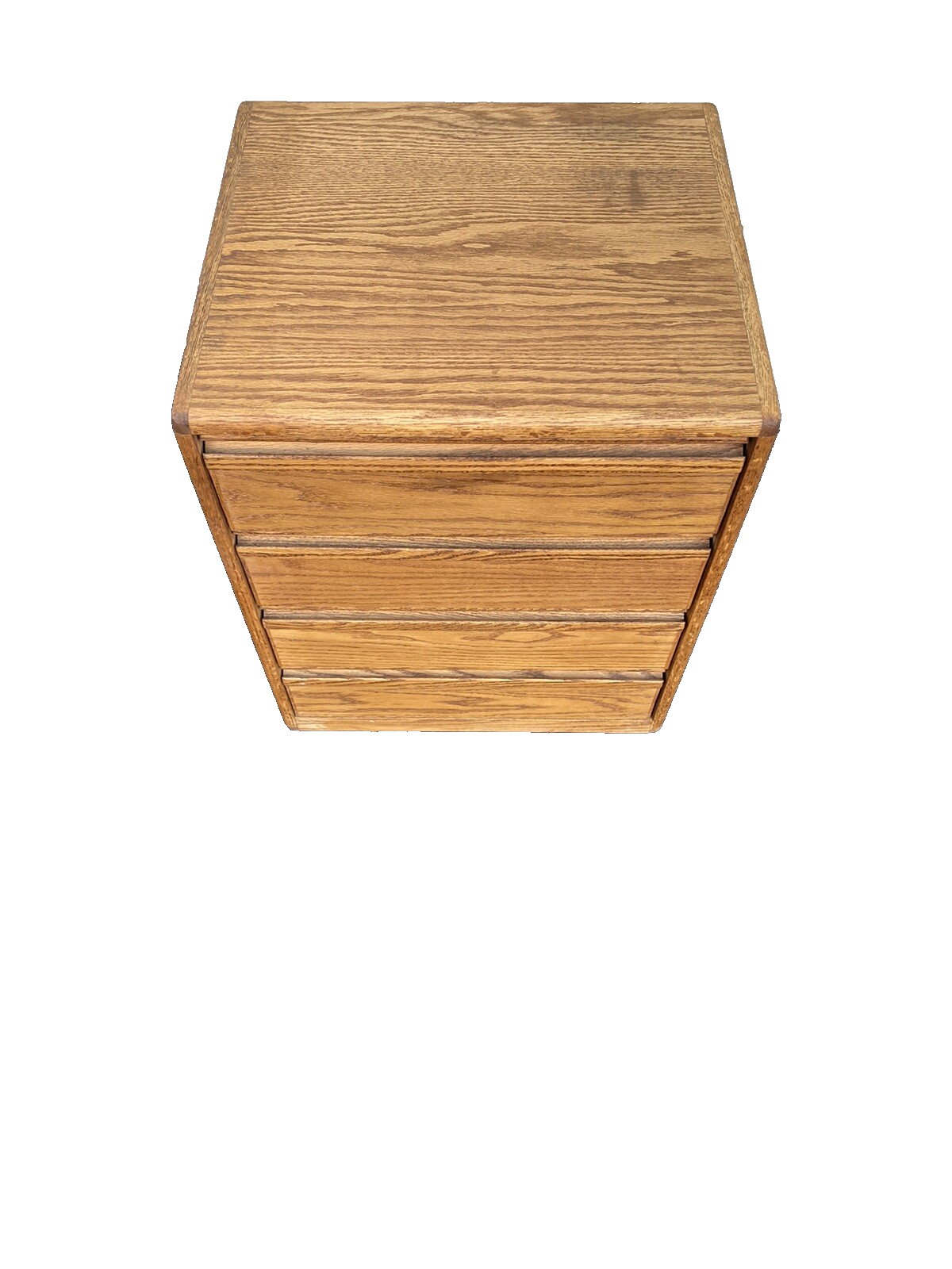 66261   PAIR   Oak 4 Drawer File Cabinets