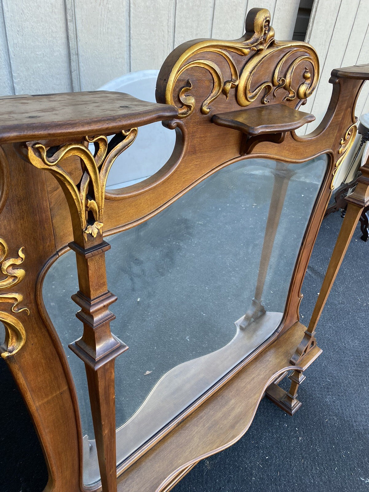 64662  Victorian Fabulous Art Nouveau Etergie Curio Cabinet Display Cabinet