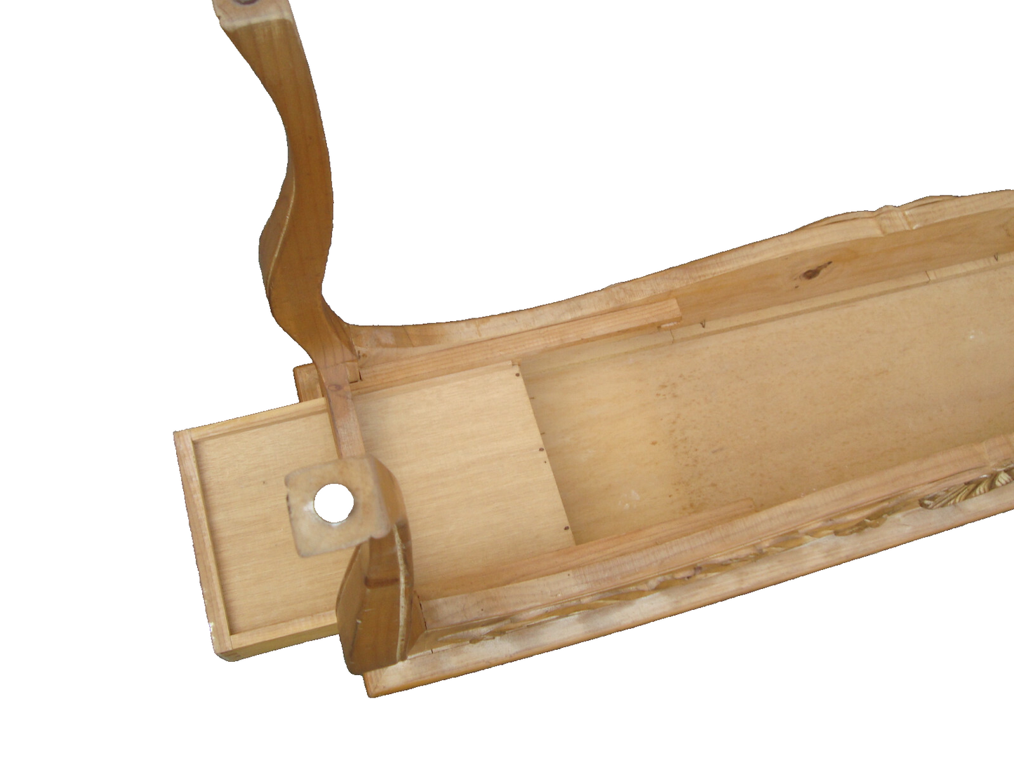 61967 French Country Custom Carved Console Hall Table Sofa Stand with 2 drawers