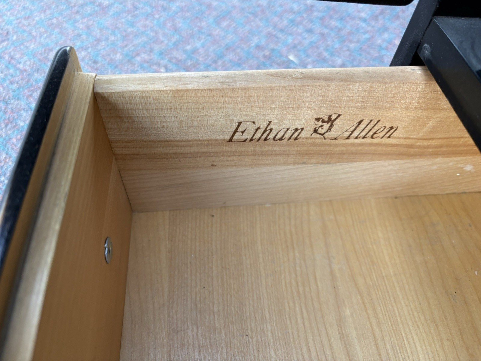 67128 ETHAN ALLEN Storage Cabinet Chest with Mirror