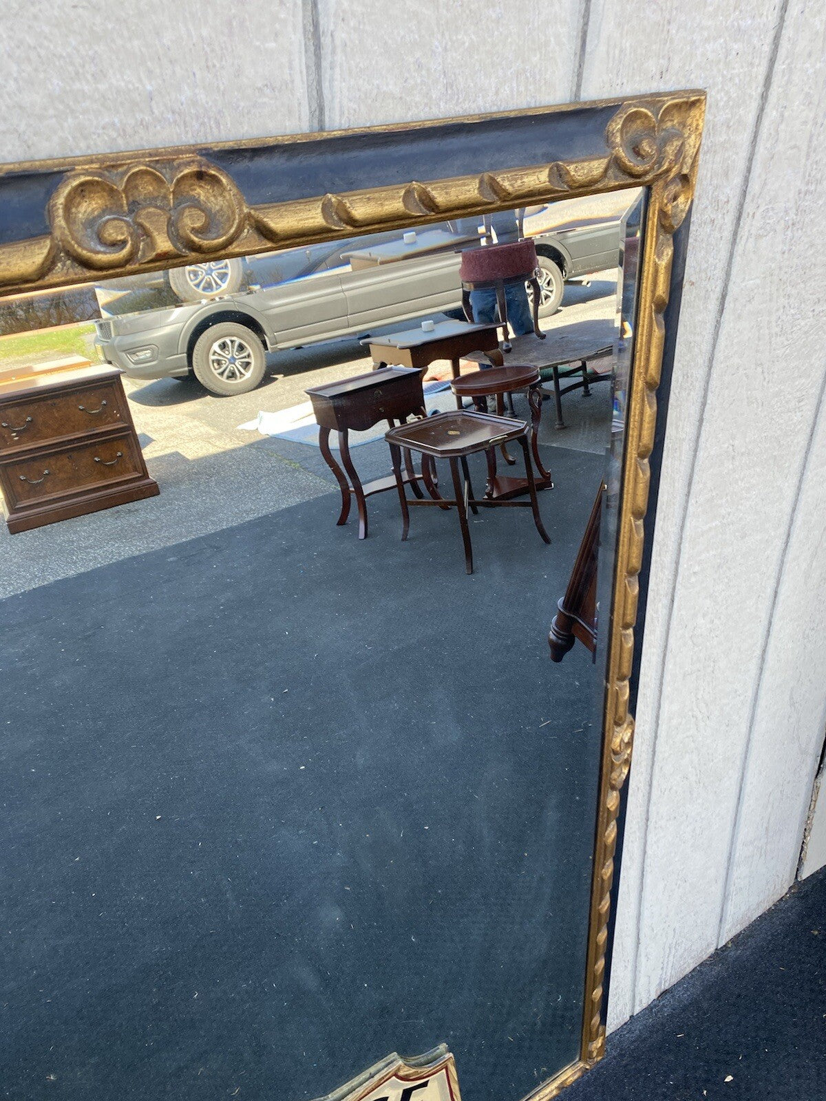 65378 FRIEDMAN BROTHERS  Gold Decorator Beveled  Mirror