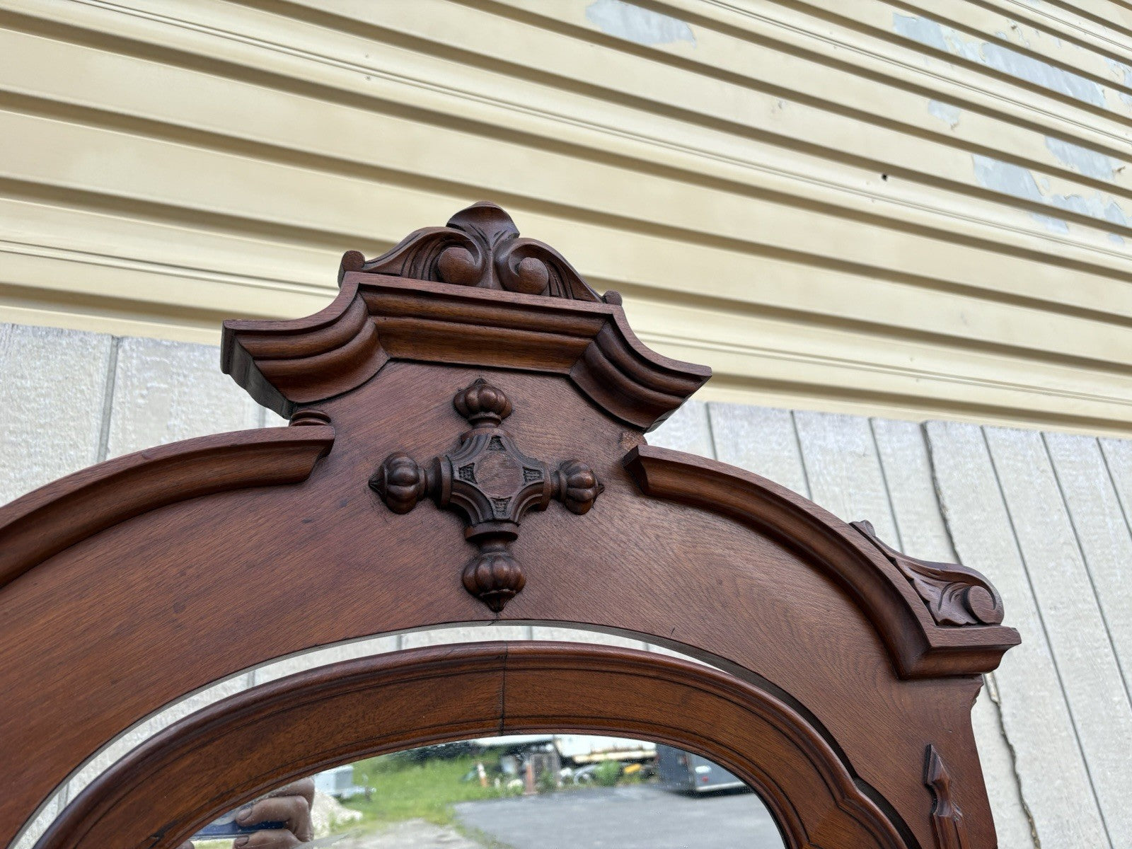 66667  Antique Victorian Marble Top Dresser with Mirror