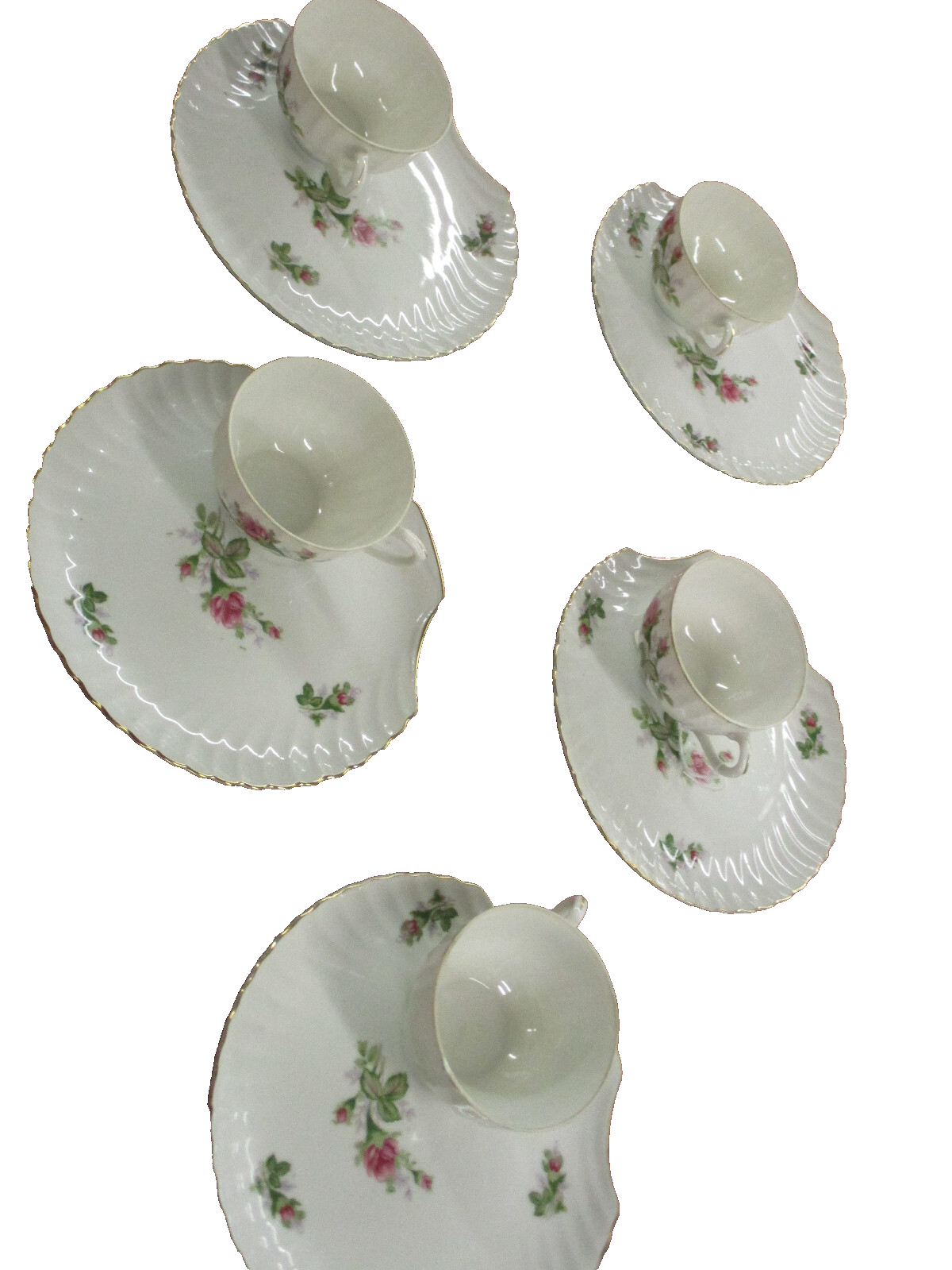 COL WW:  Lot of  Japan Dishes Dinnerware Set of 5 Cups with Plates