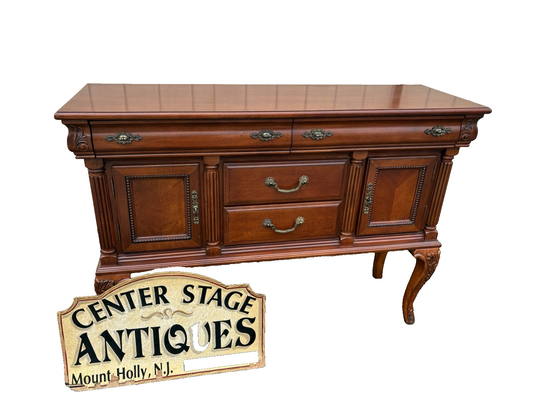 66681 Fancy Mahogany Buffet Sideboard Server Cabinet
