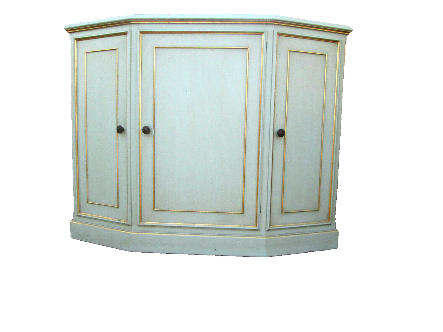 56501  Decorator Credenza Console  Cabinet Table Stand w/ Mirror