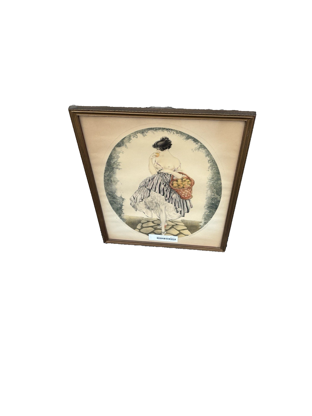 65135 Old ICART Print LE PANIER DE FOMMES Morris Bender INC