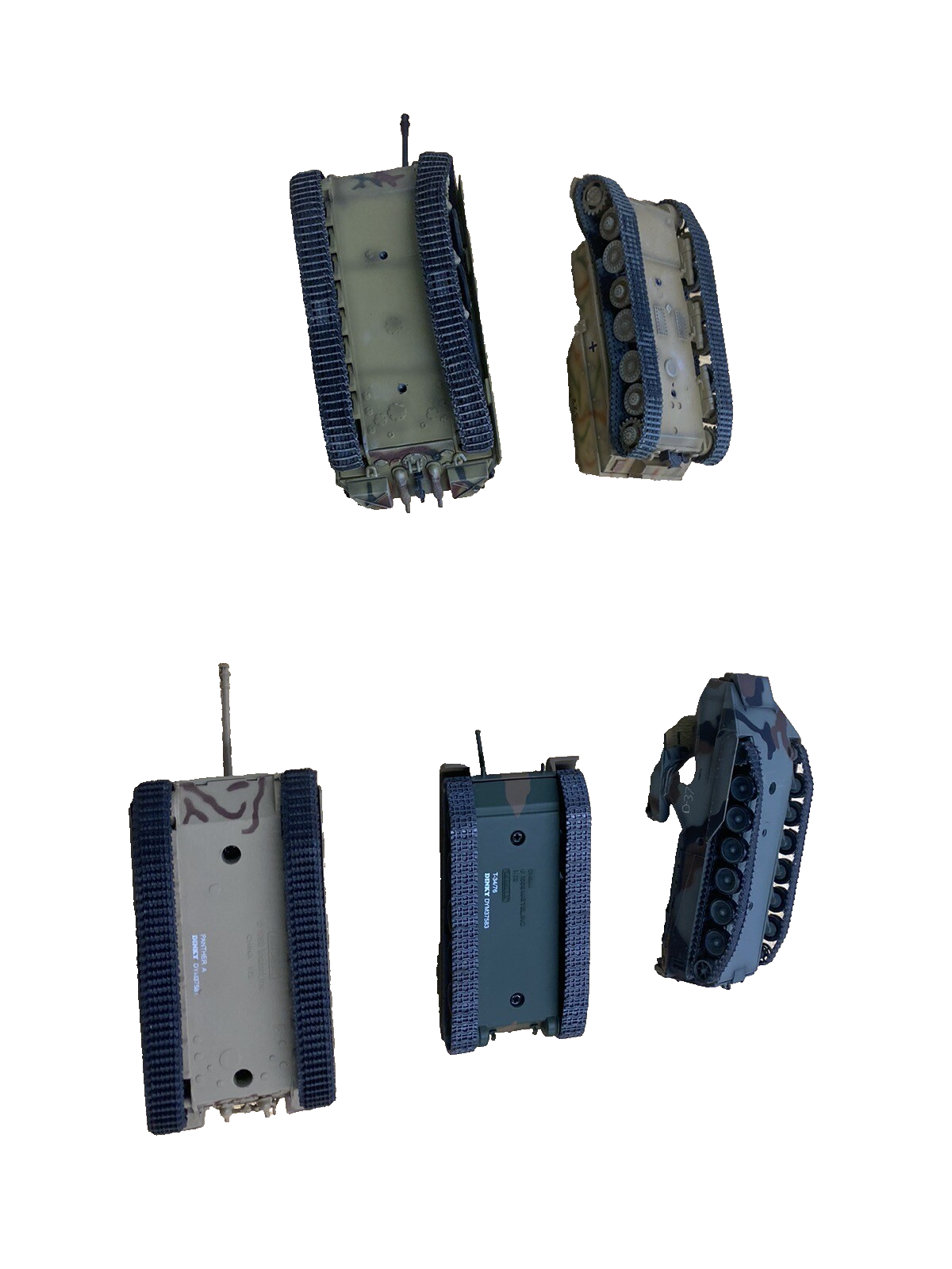 ES 51: Grouping of 5 Military  DIECAST Vehicles Tanks Tank