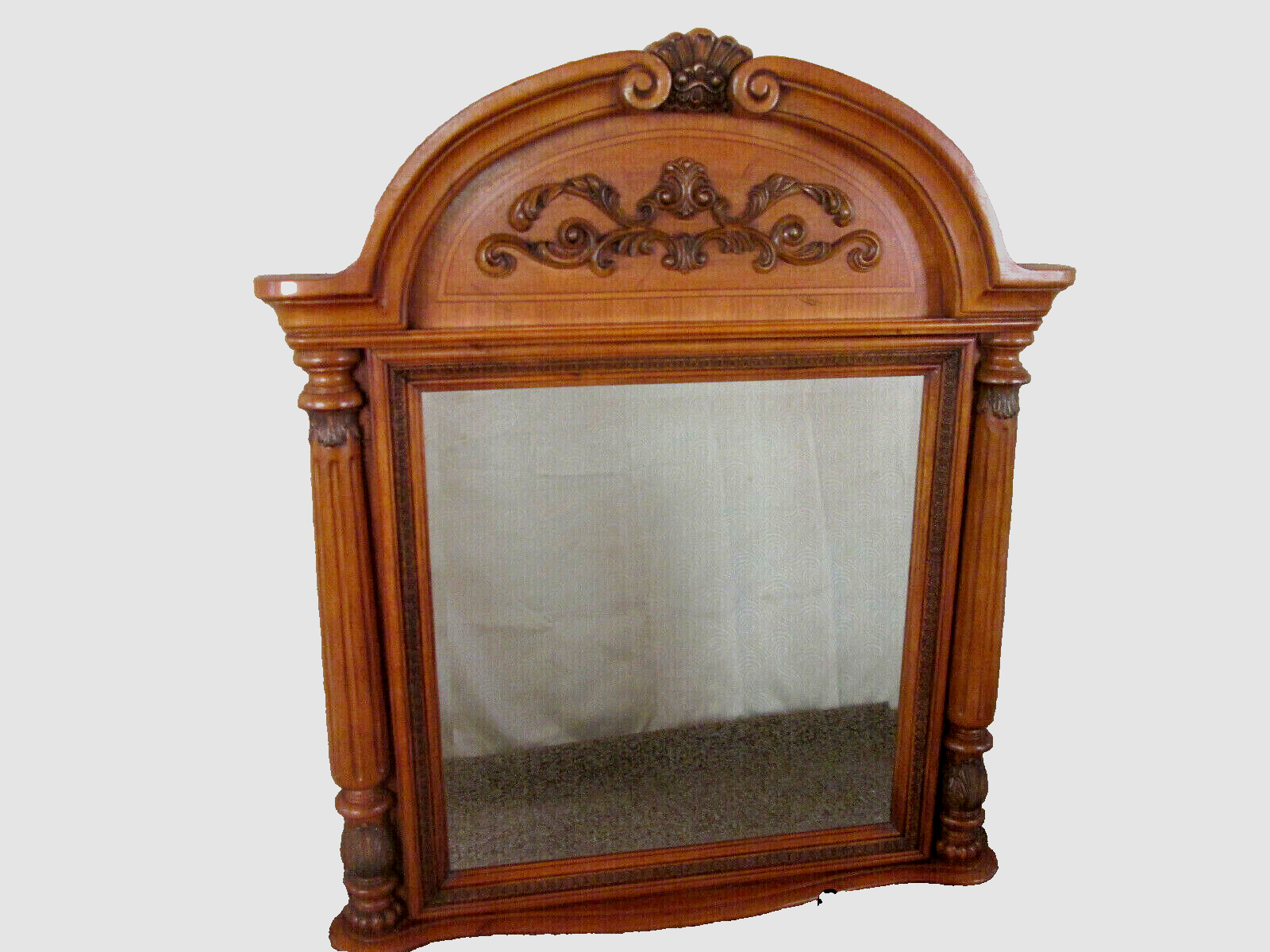 51590 Large Beveled Decorator Mirror in Fancy Picture Frame
