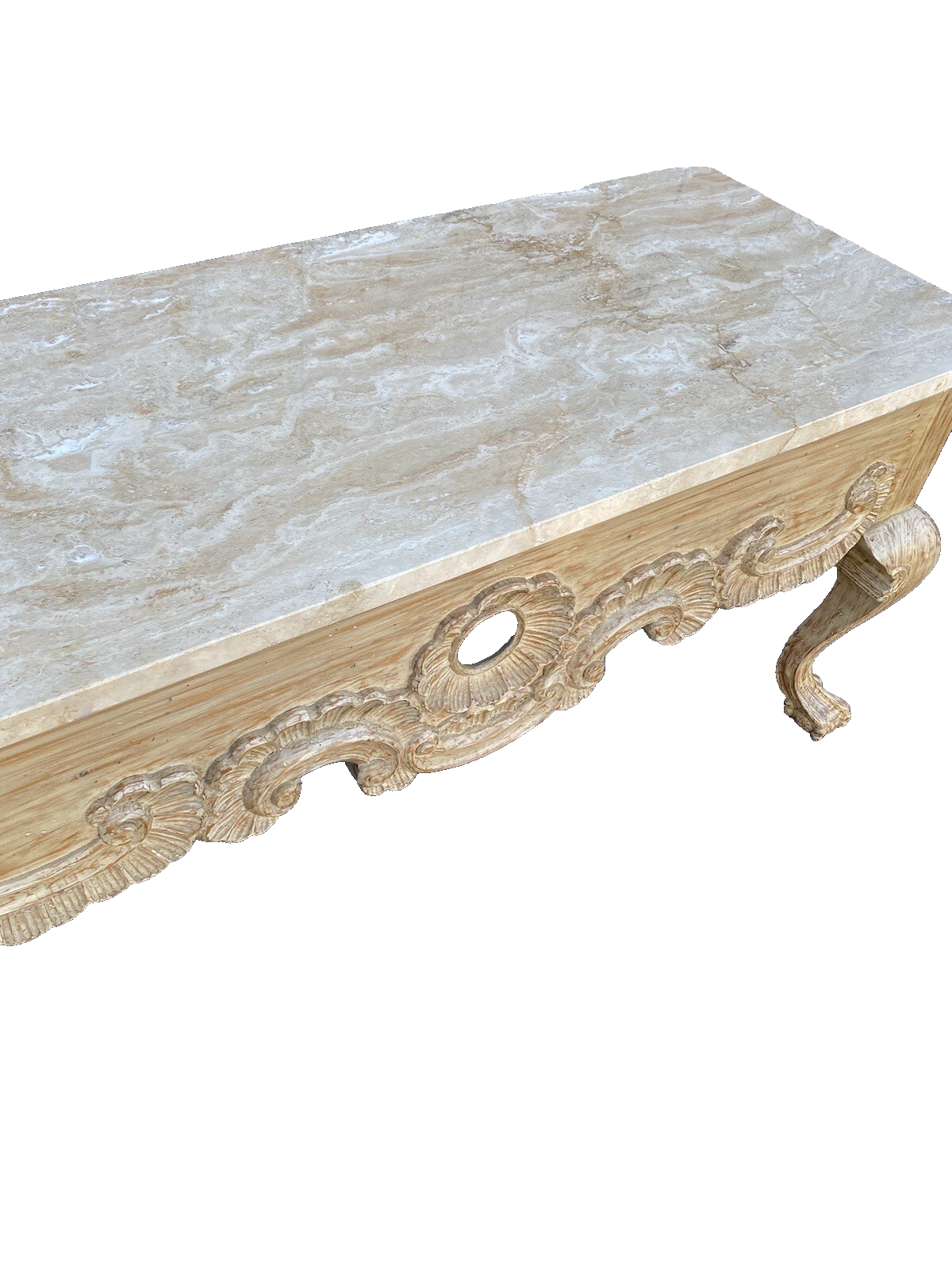 64958 Quality Marble Top Console Hall Table Sideboard Server