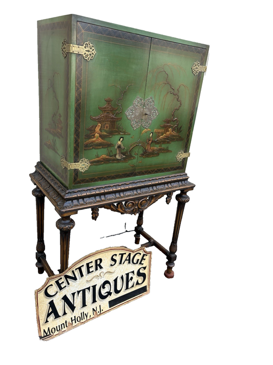 66912  Oriental Liquor Cabinet Bar Storage China Cabinet