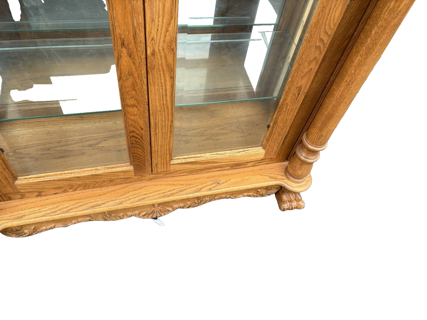 66737 Super Quality Oak Curio China Cabinet