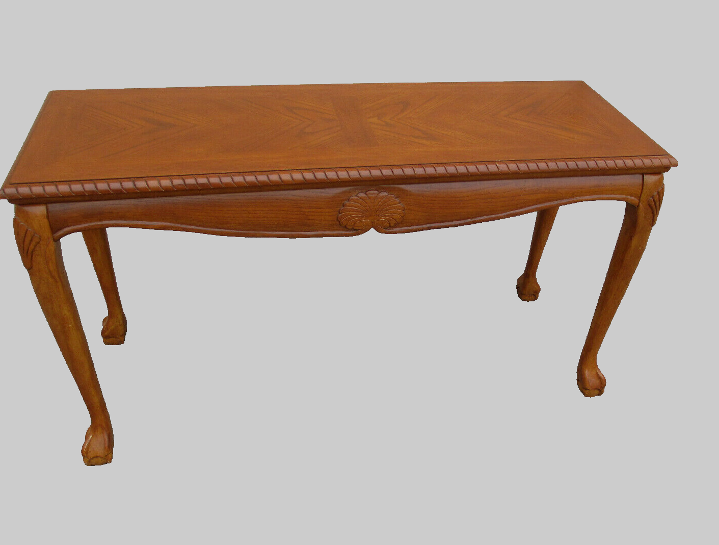 62403 Oak Claw foot Console Table Hall Stand Sideboard Server