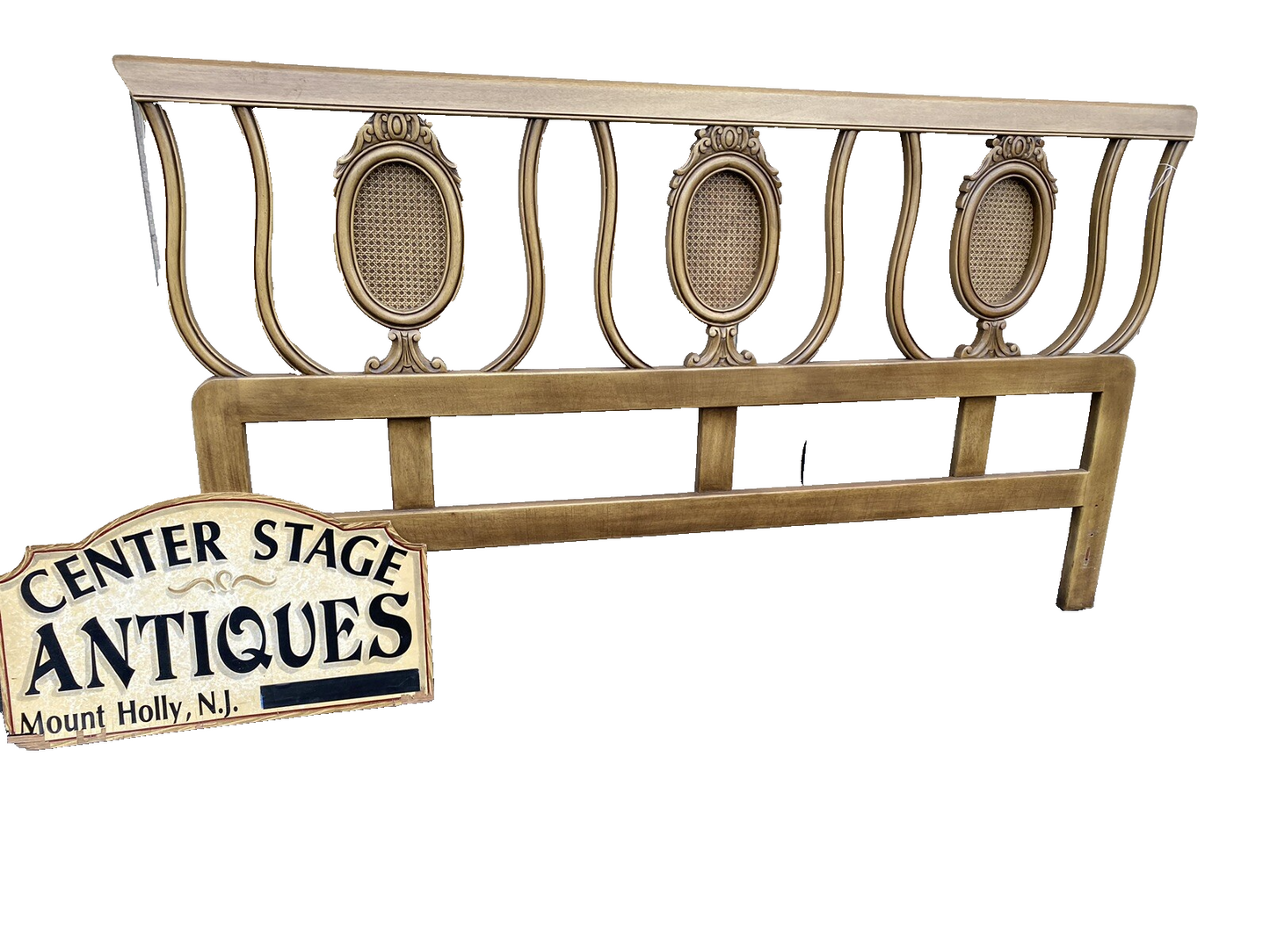 63173 King Size Mid Century Modern Headboard Bed