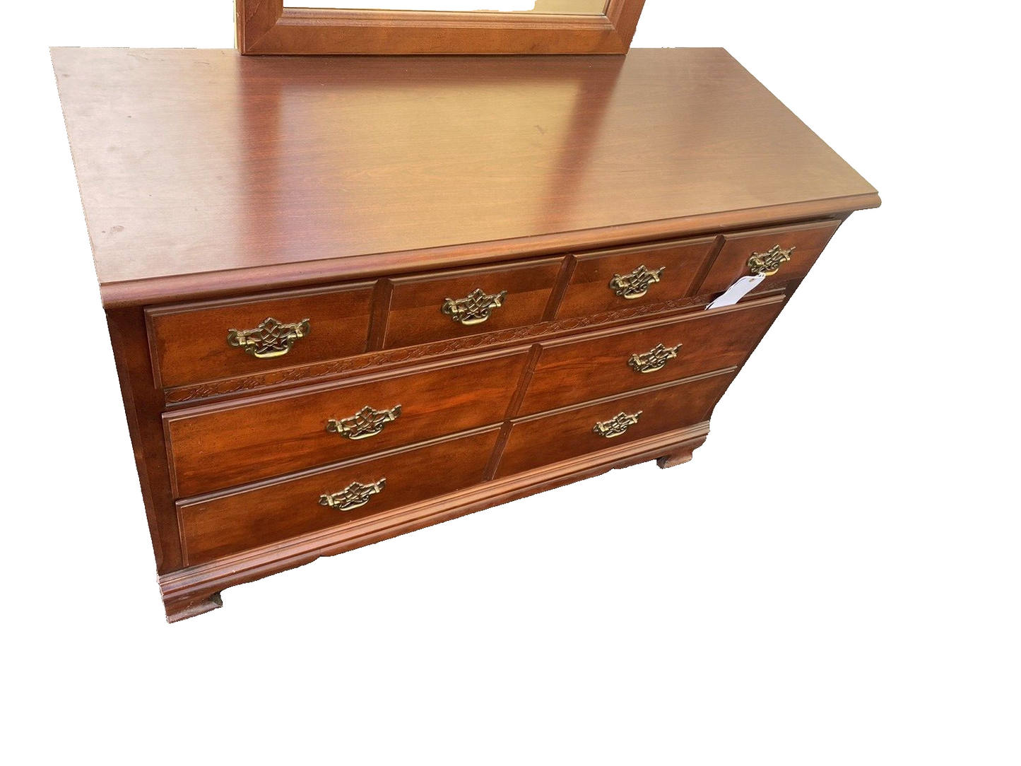 62258 Stanley Cherry Dresser with Mirror