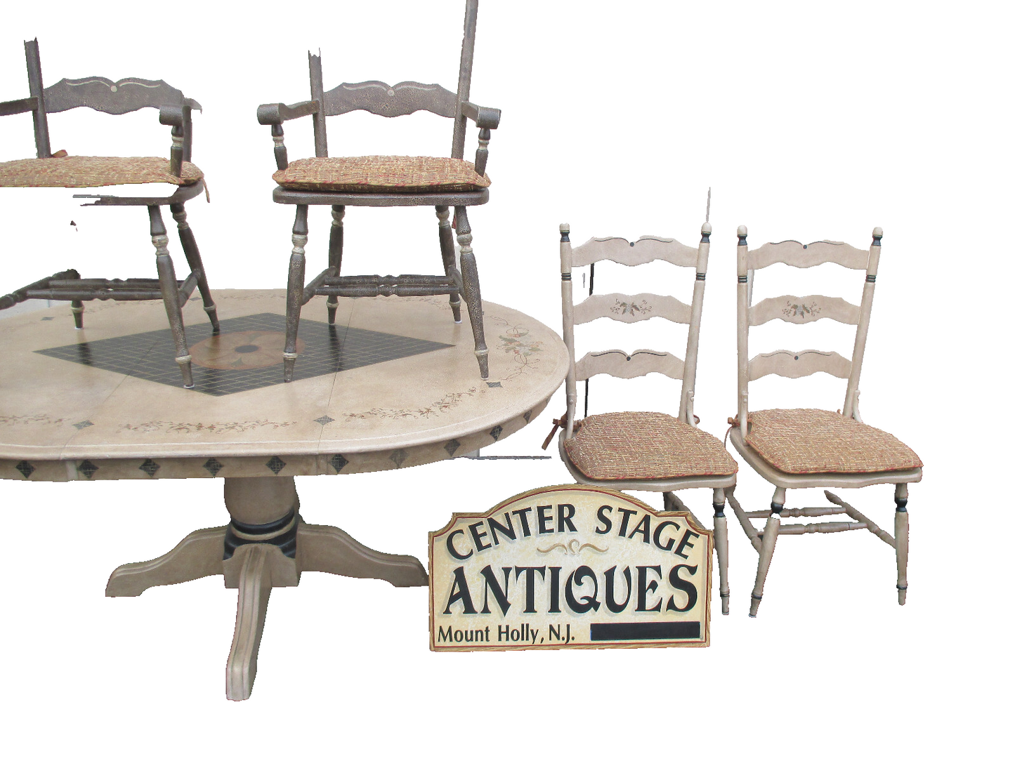 64059   Decorator Dining Table with 6 Chairs