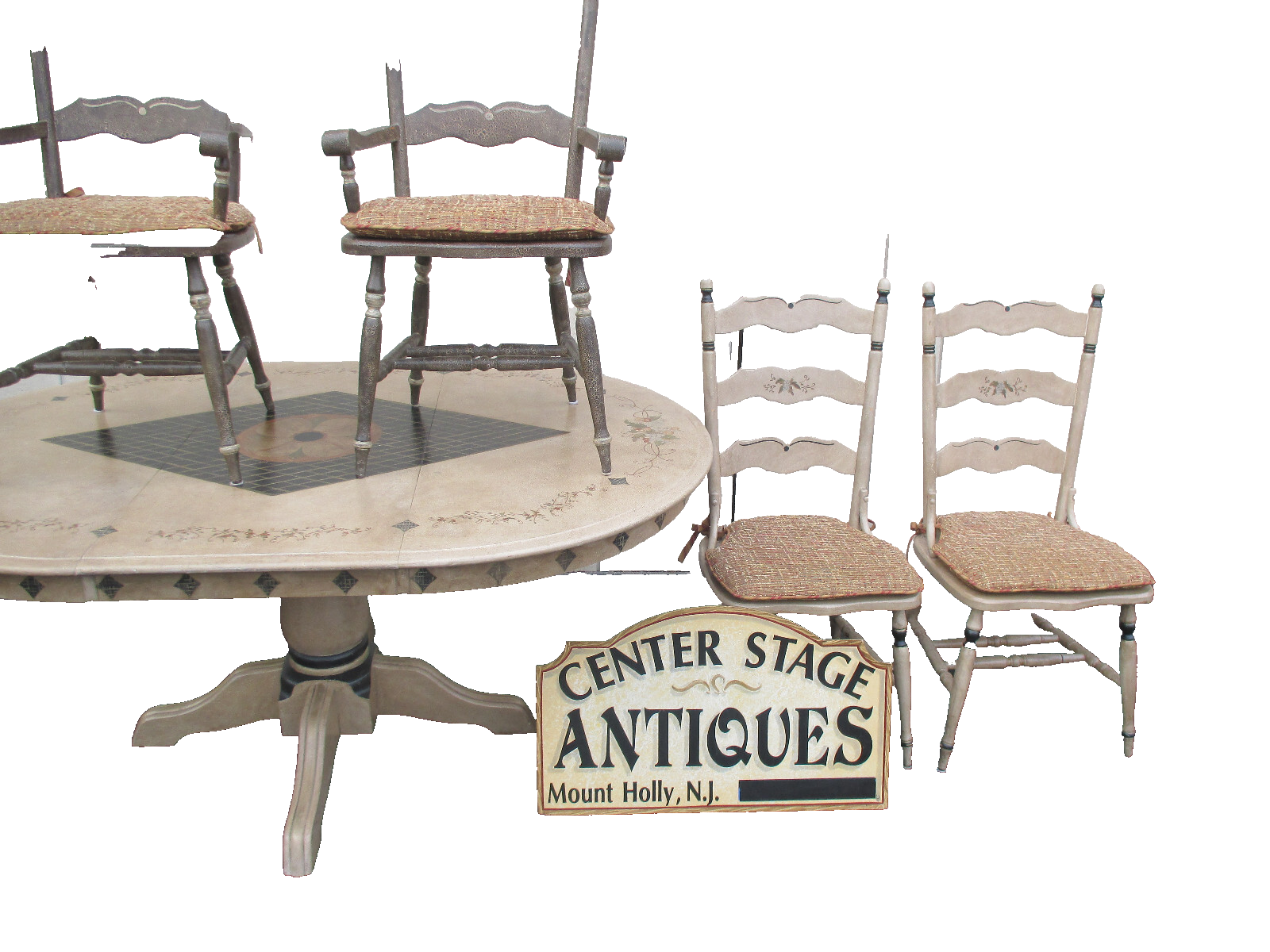 64059   Decorator Dining Table with 6 Chairs