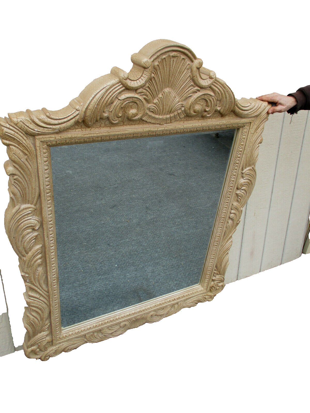 62937 Large Decorator Shell Top Mirror 45 x 57