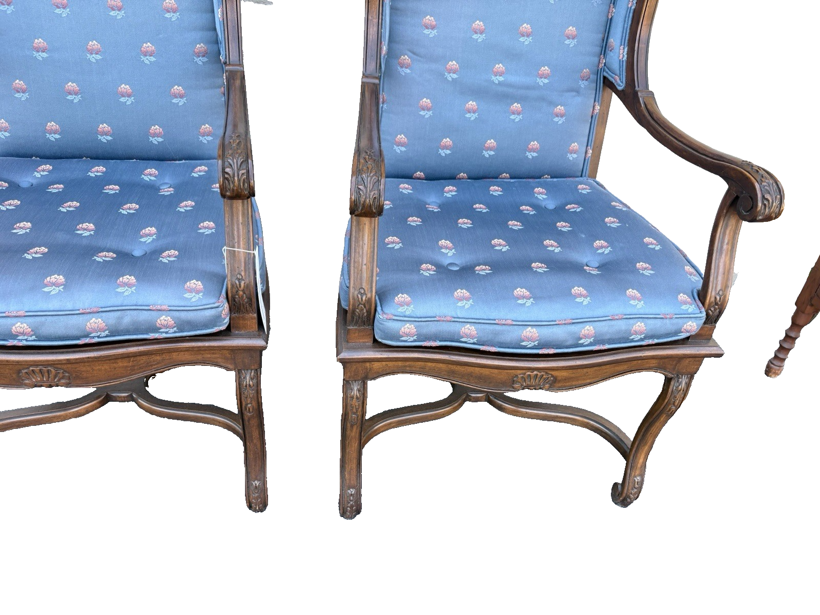 65310 Pair Quality  Decorator Bergere Armchair Chair s