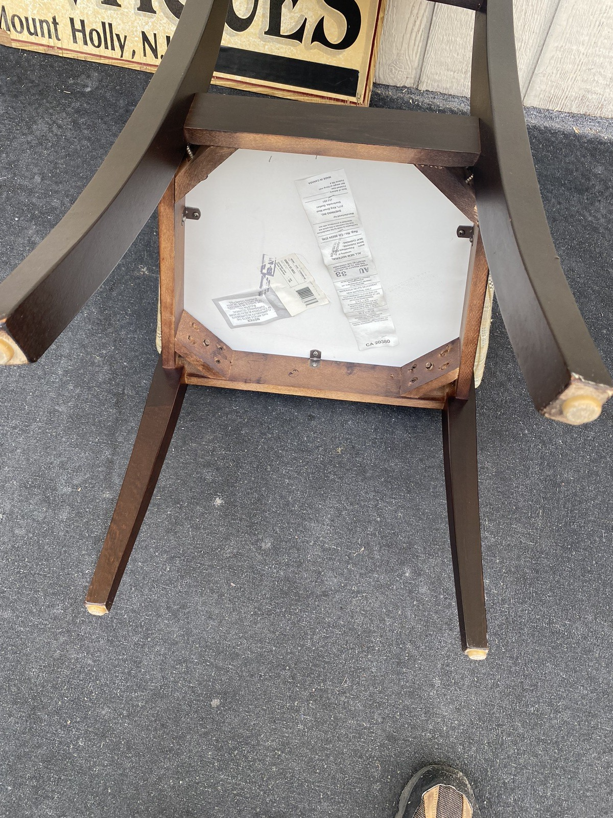 65670 Set of 4 Ebony Modern Dining Room Side Chairs