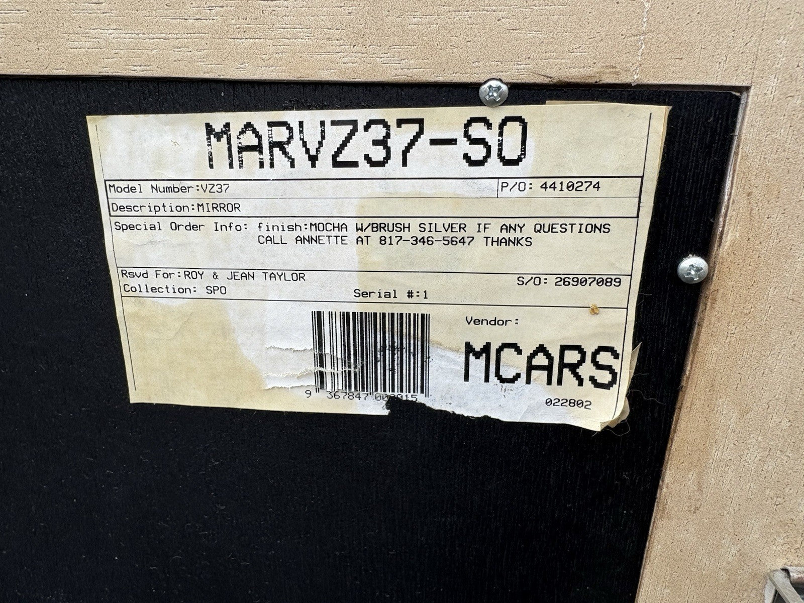 66851  Decorator Large Gryphon Accent Mirror