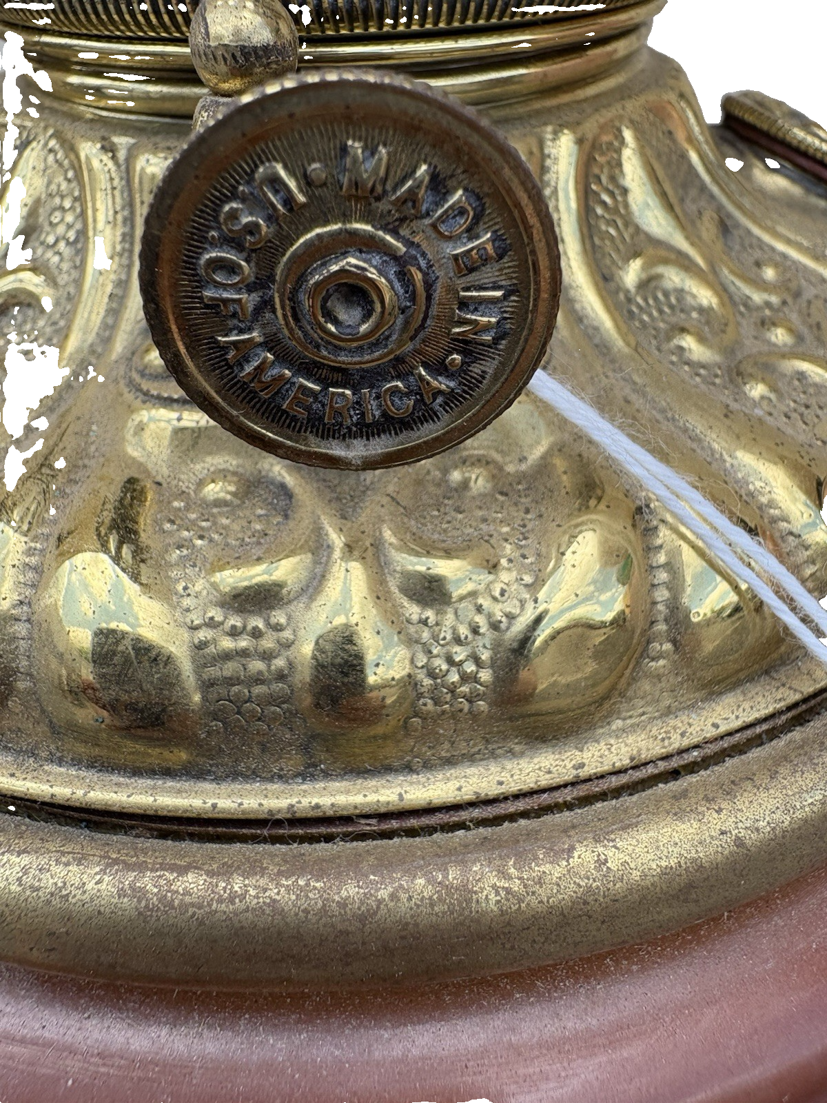 66592   Antique Gone with The Wind Electrified Oil Lamp