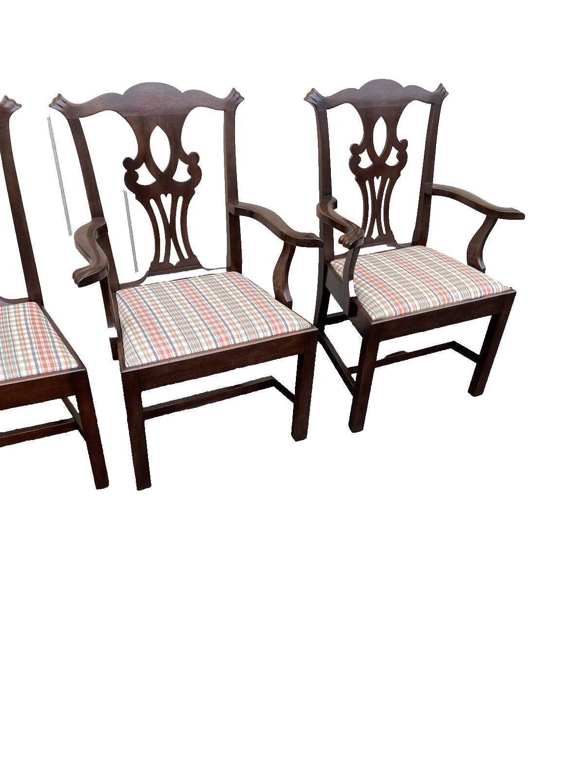 63155 Set of 6 Solid Mahogany Dining Chairs Chair s