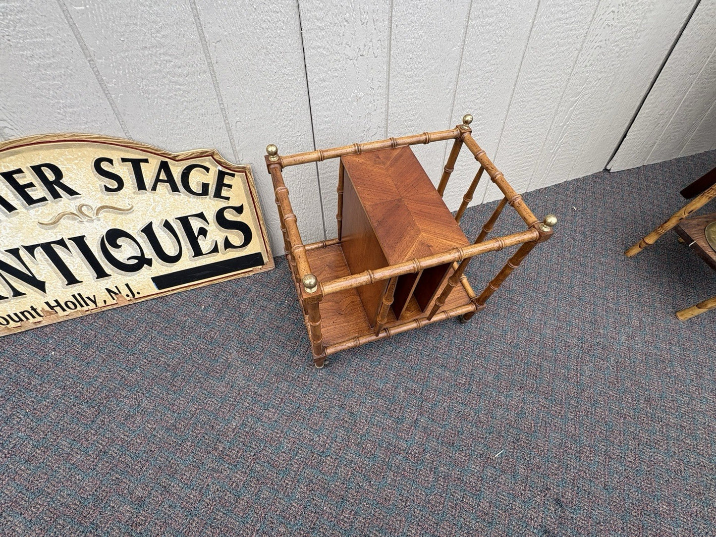 67041 Bamboo Magazine Rack Book Stand