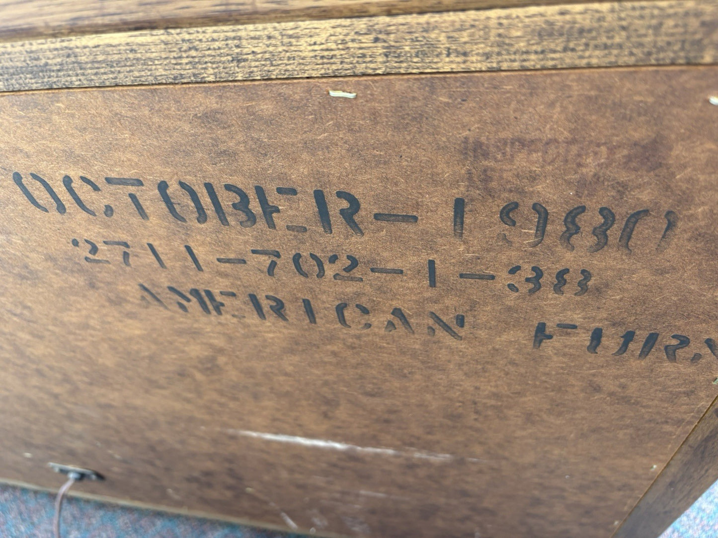 67112 American Furniture Credenza Curio with Shelf and Lights