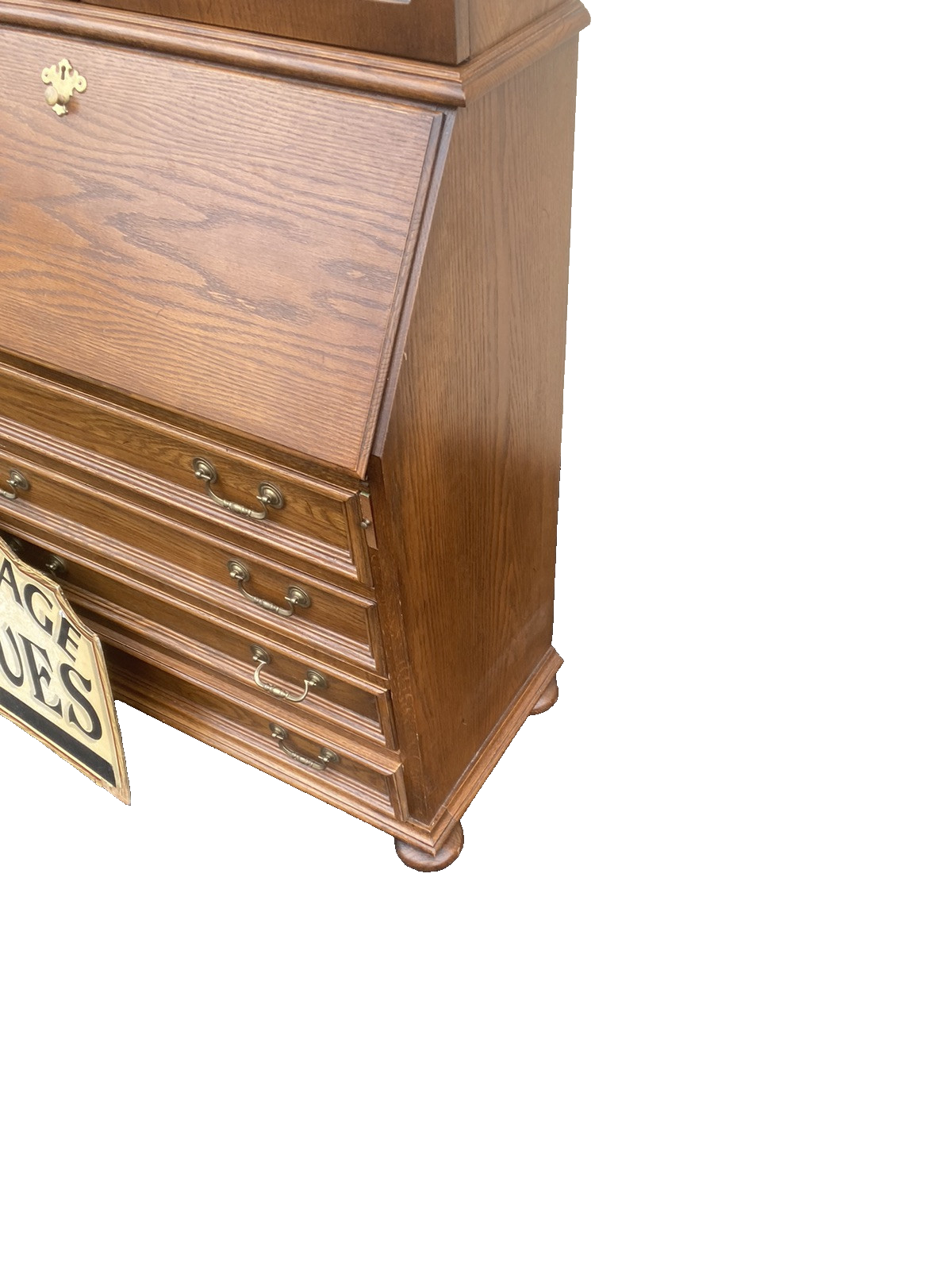 66335   JASPER Oak Secretary Desk with Bookcase Top