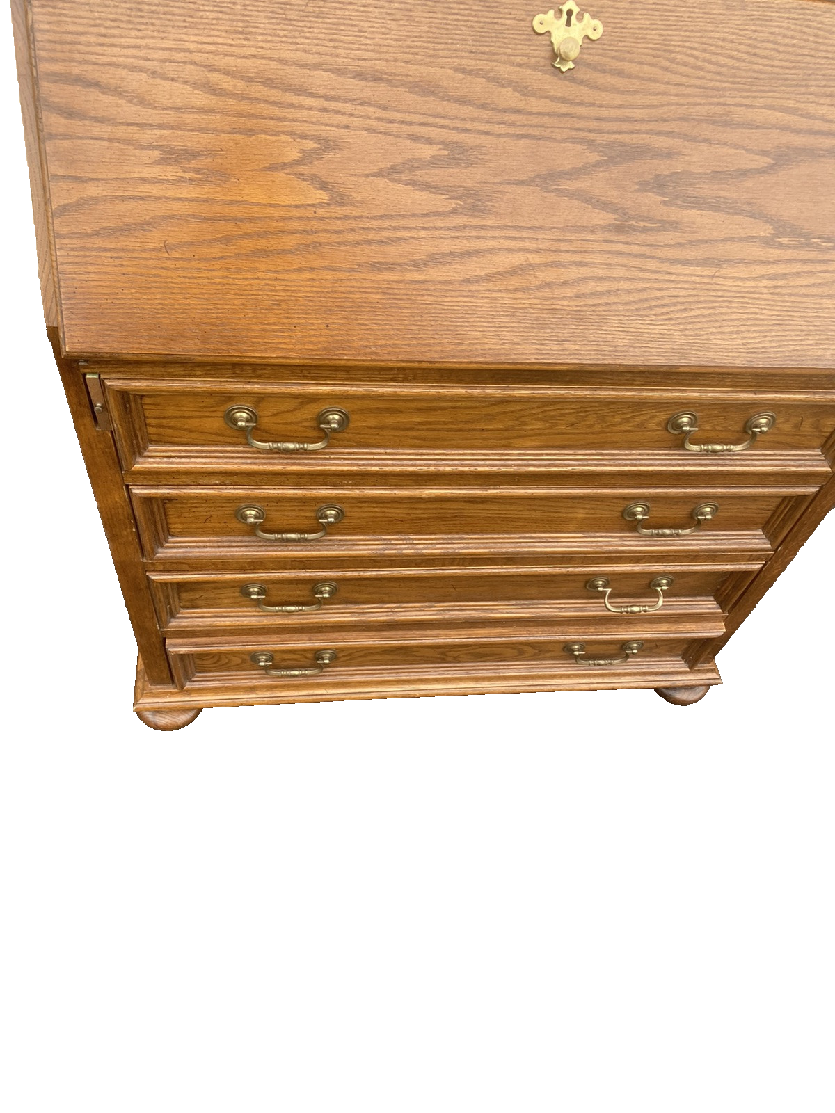 66335   JASPER Oak Secretary Desk with Bookcase Top