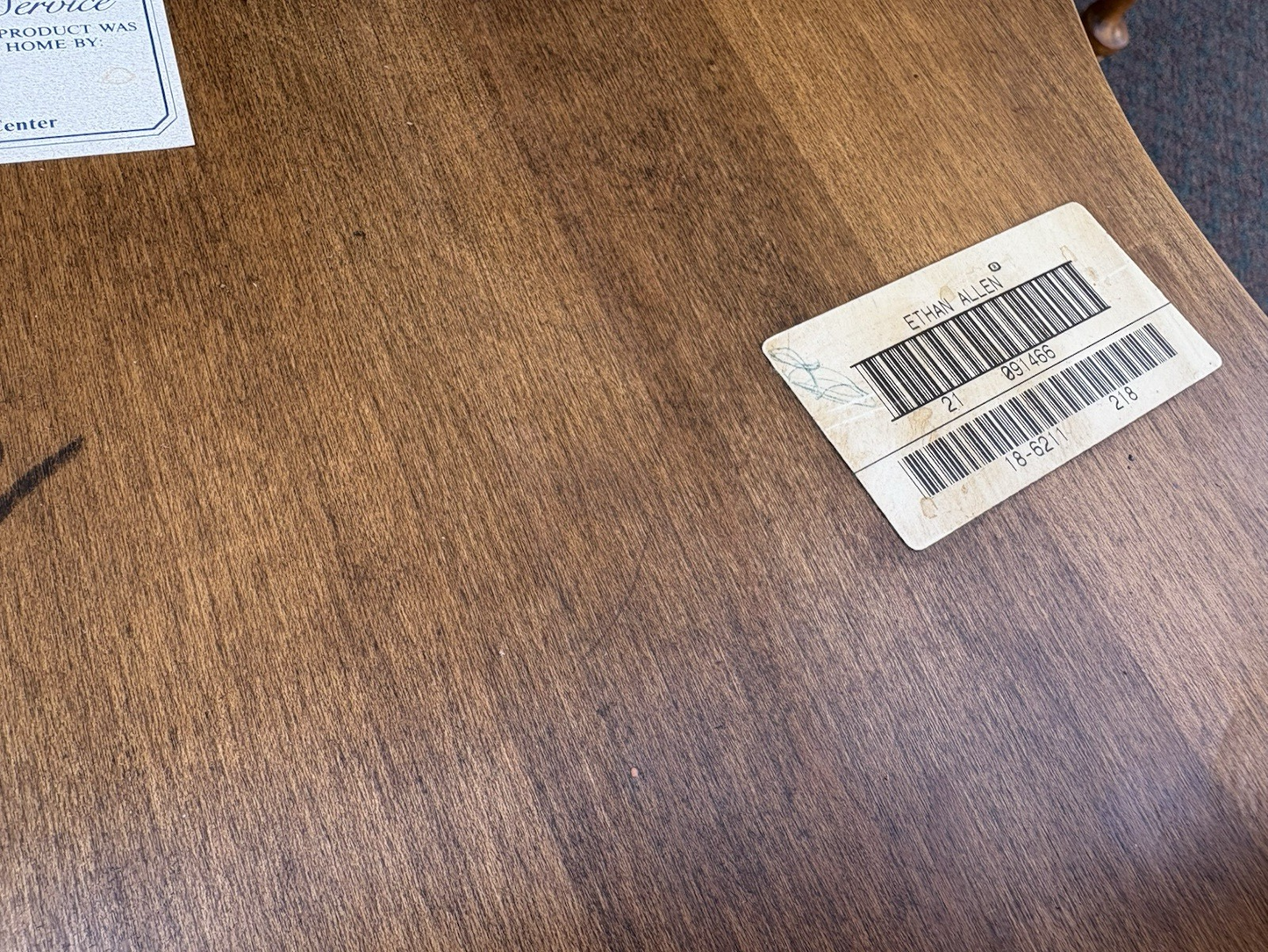 66858 ETHAN ALLEN Maple Dining Table W/ 2 Leafs + 4 Windsor Chair s