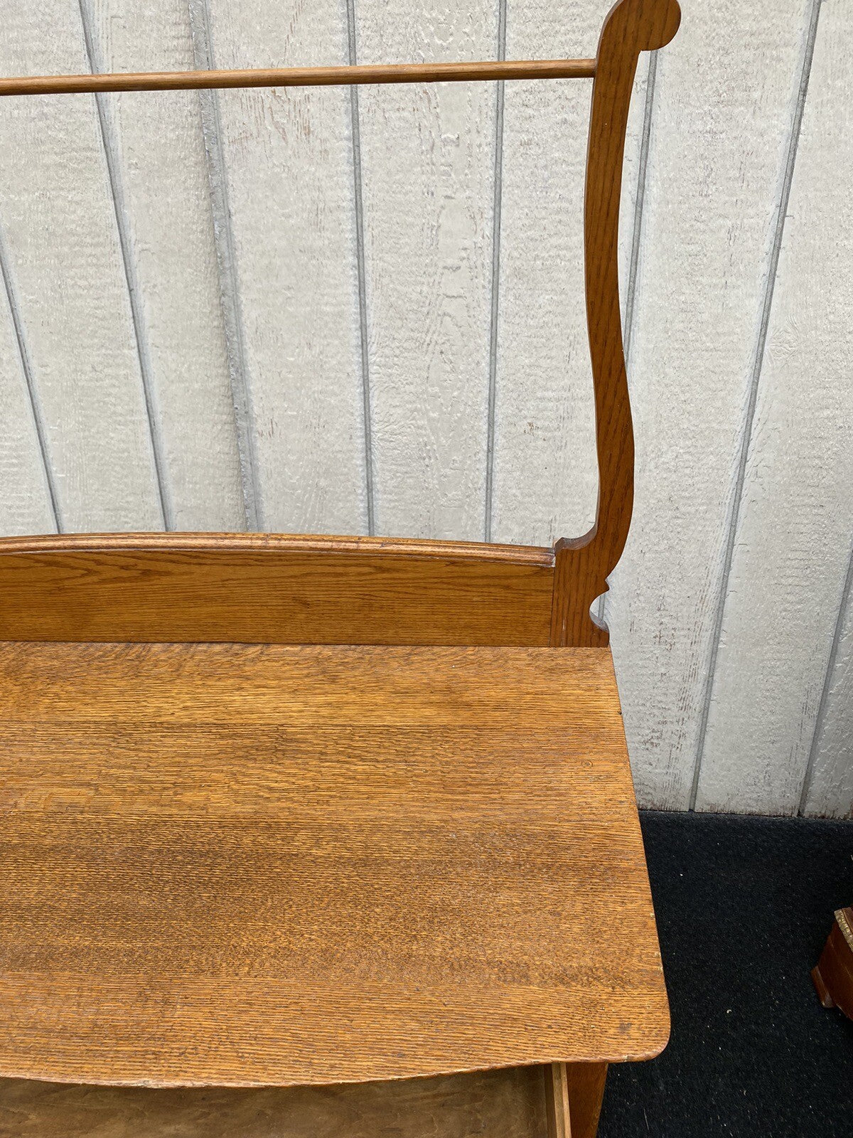 65145   Antique Victorian Oak Washstand Dresser