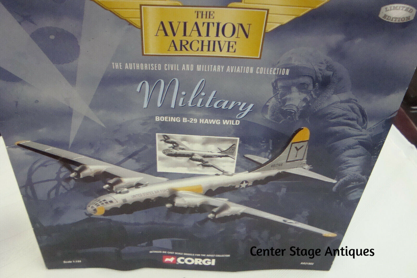 ES42:  Corgi Limited Edition Aviation Archive USAF Boeing B29 Airplane HAWG Wild