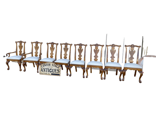 65119 Set of 8 Century Furniture Chippendale Dining Chair s