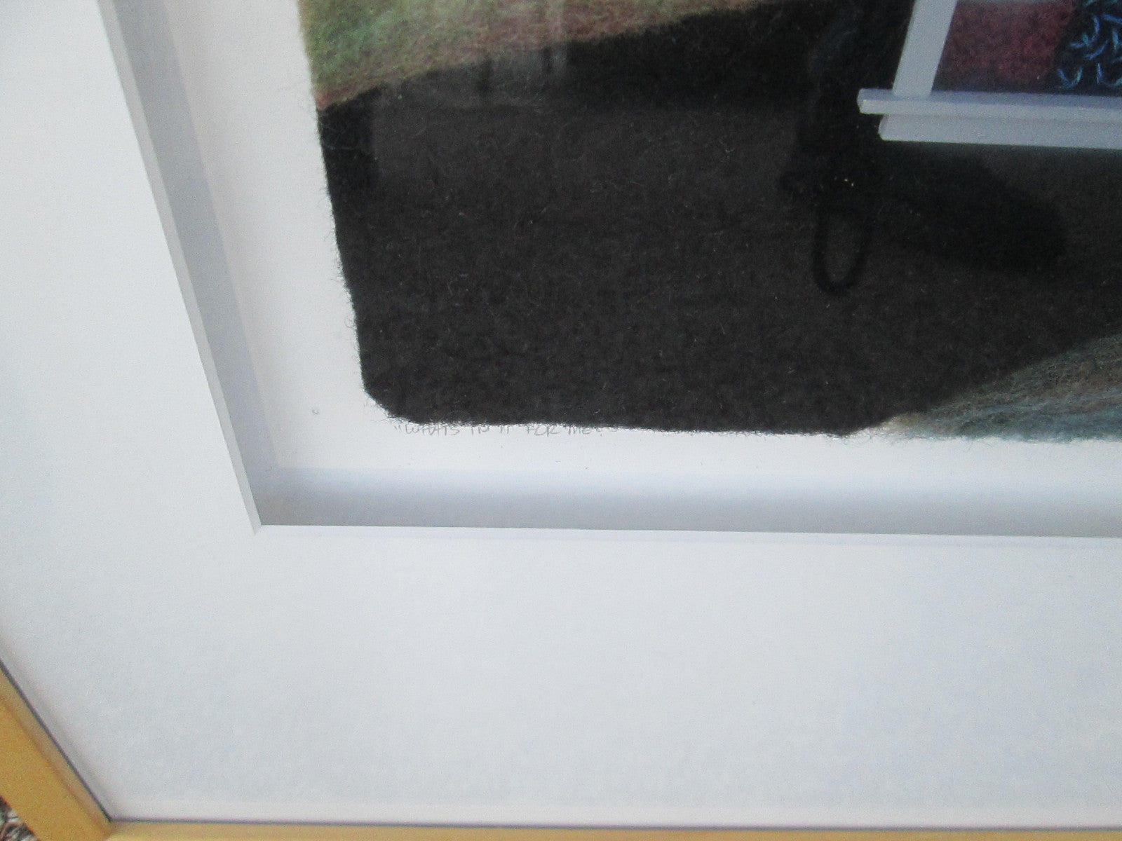 59245  Artist Signed RENEE HARRIS WHATS IN IT FOR ME needlepoint Modern Picture 