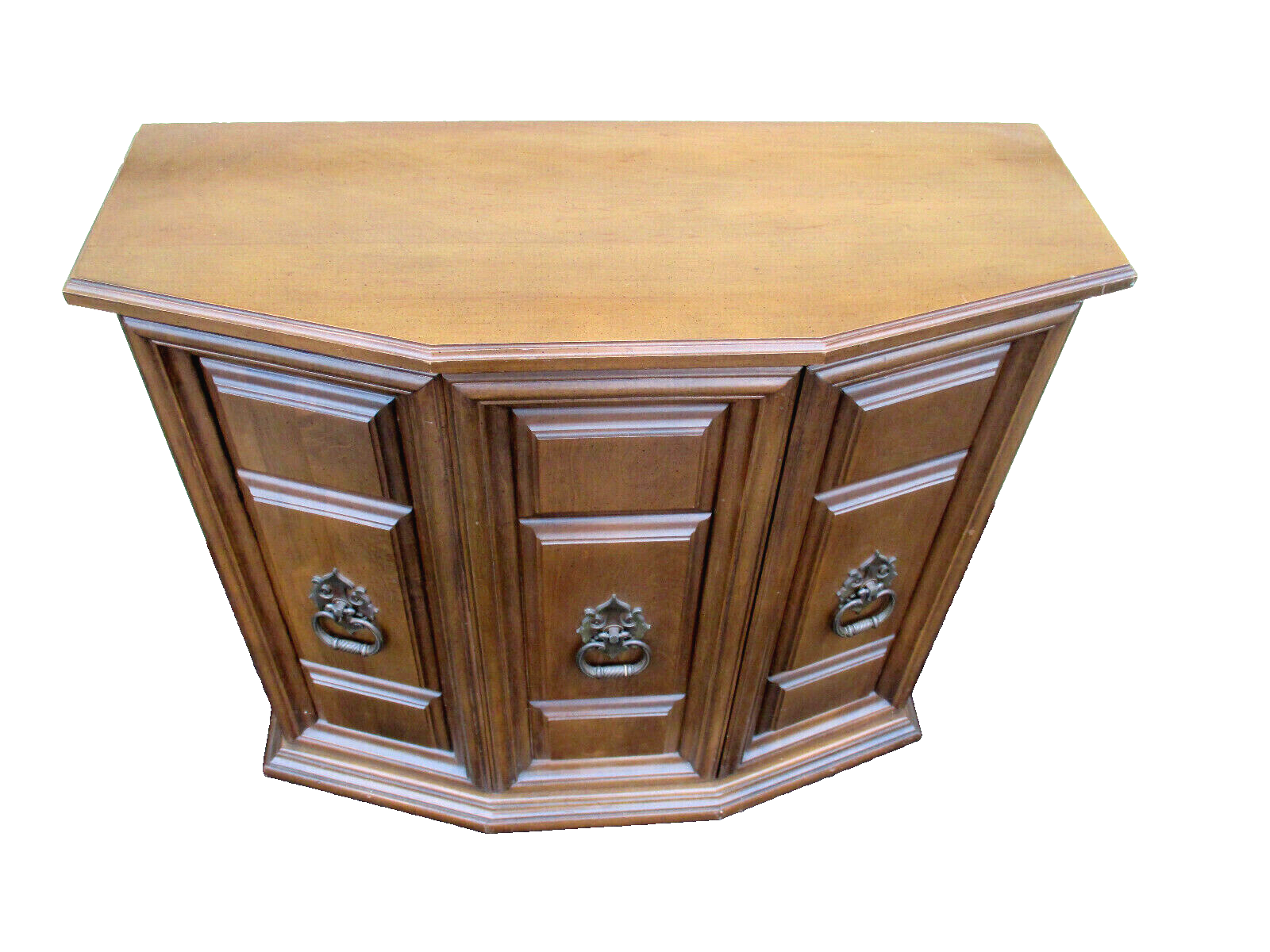 51039  QUALITY Maple Console Hall Table Stand with Mirror