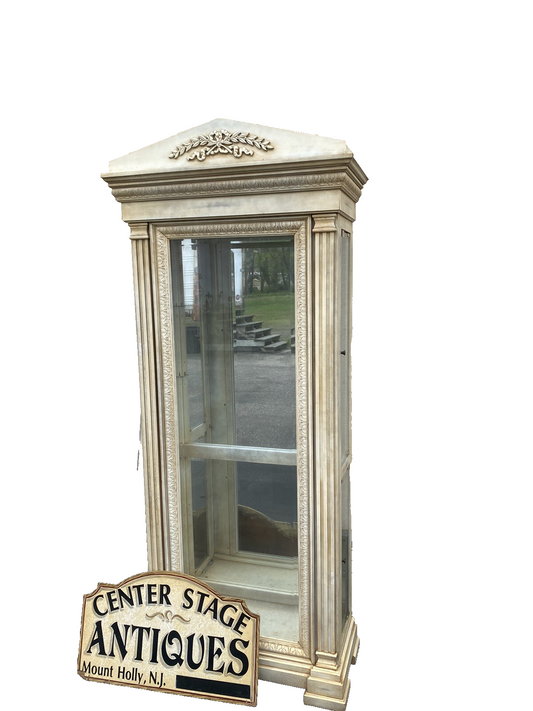 65379  Modern White Curio China Cabinet