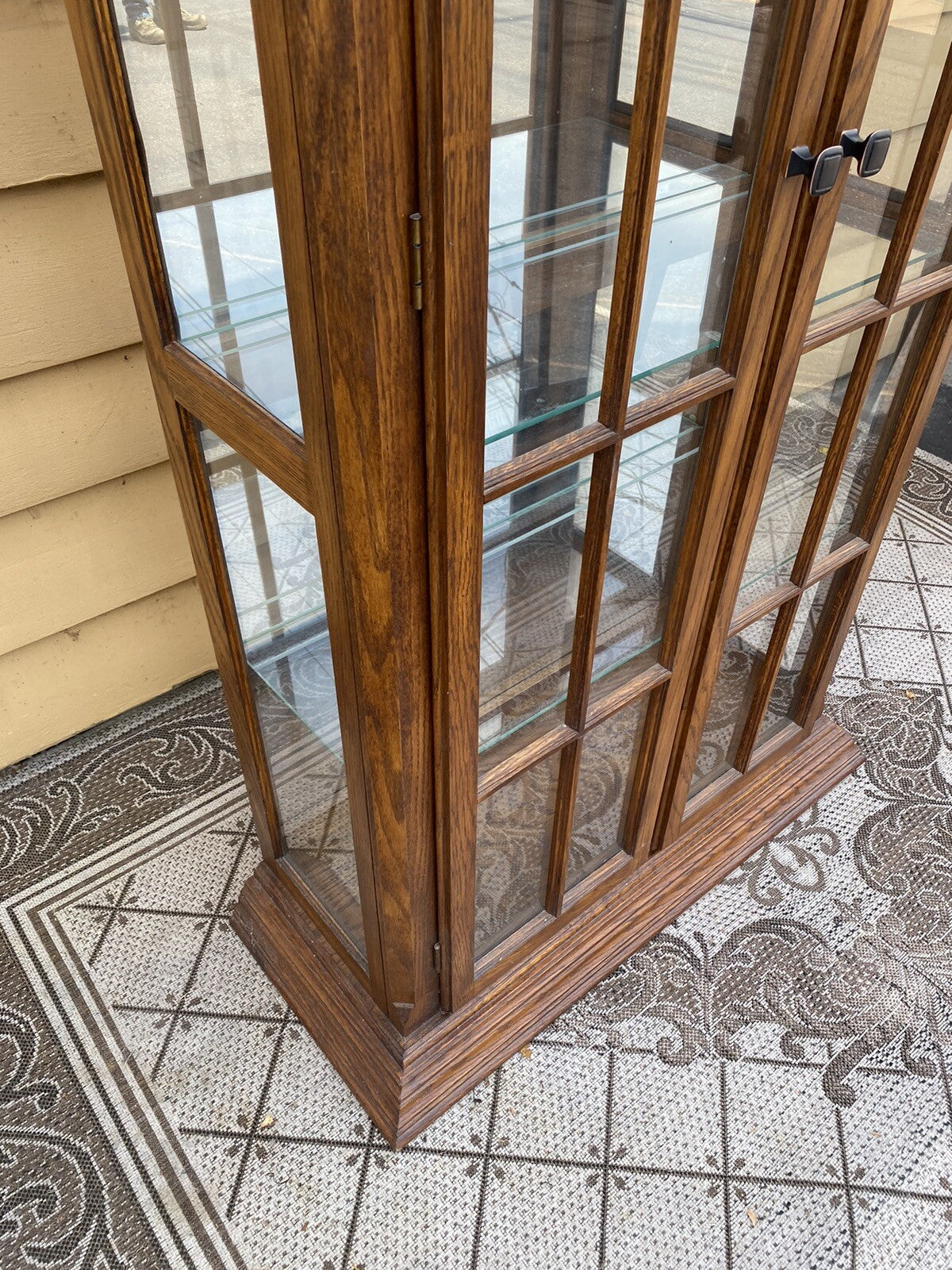 65589 Oak Curio China Cabinet